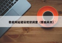 婁底網(wǎng)站建設(shè)現(xiàn)狀調(diào)查（婁底網(wǎng)頁）