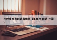 小程序開發(fā)網(wǎng)站有哪些（小程序 網(wǎng)站 開發(fā)）