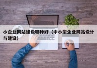 小企業(yè)網站建設哪種好（中小型企業(yè)網站設計與建設）