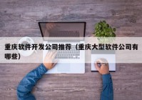 重慶軟件開發(fā)公司推薦（重慶大型軟件公司有哪些）