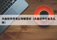 大連軟件開發(fā)公司哪家好（大連軟件行業(yè)怎么樣）