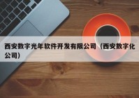 西安數字光年軟件開發(fā)有限公司（西安數字化公司）