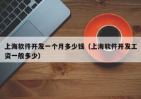 上海軟件開發(fā)一個(gè)月多少錢（上海軟件開發(fā)工資一般多少）